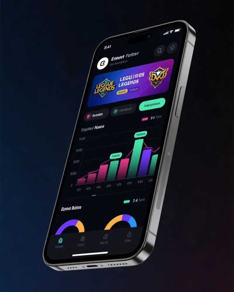 英雄联盟让分盘 App 界面展示